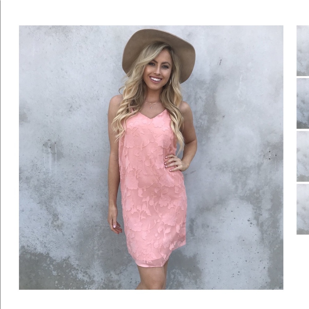 Orange Dainty Hooligan Floral Shift Dress